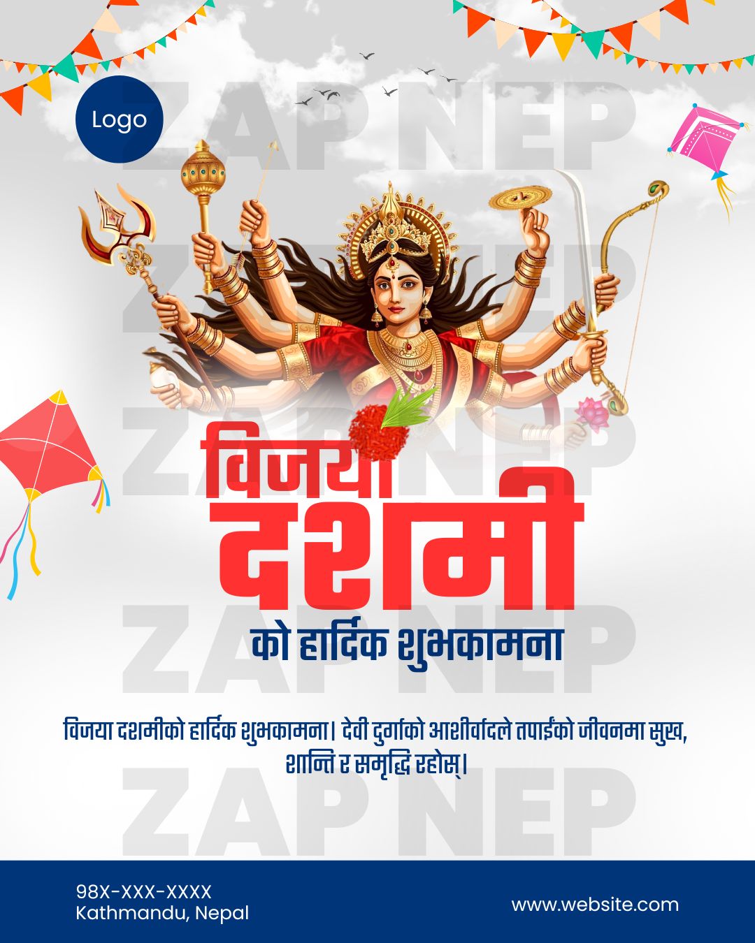 Vijaya Dashami Social Media Post Design 2
