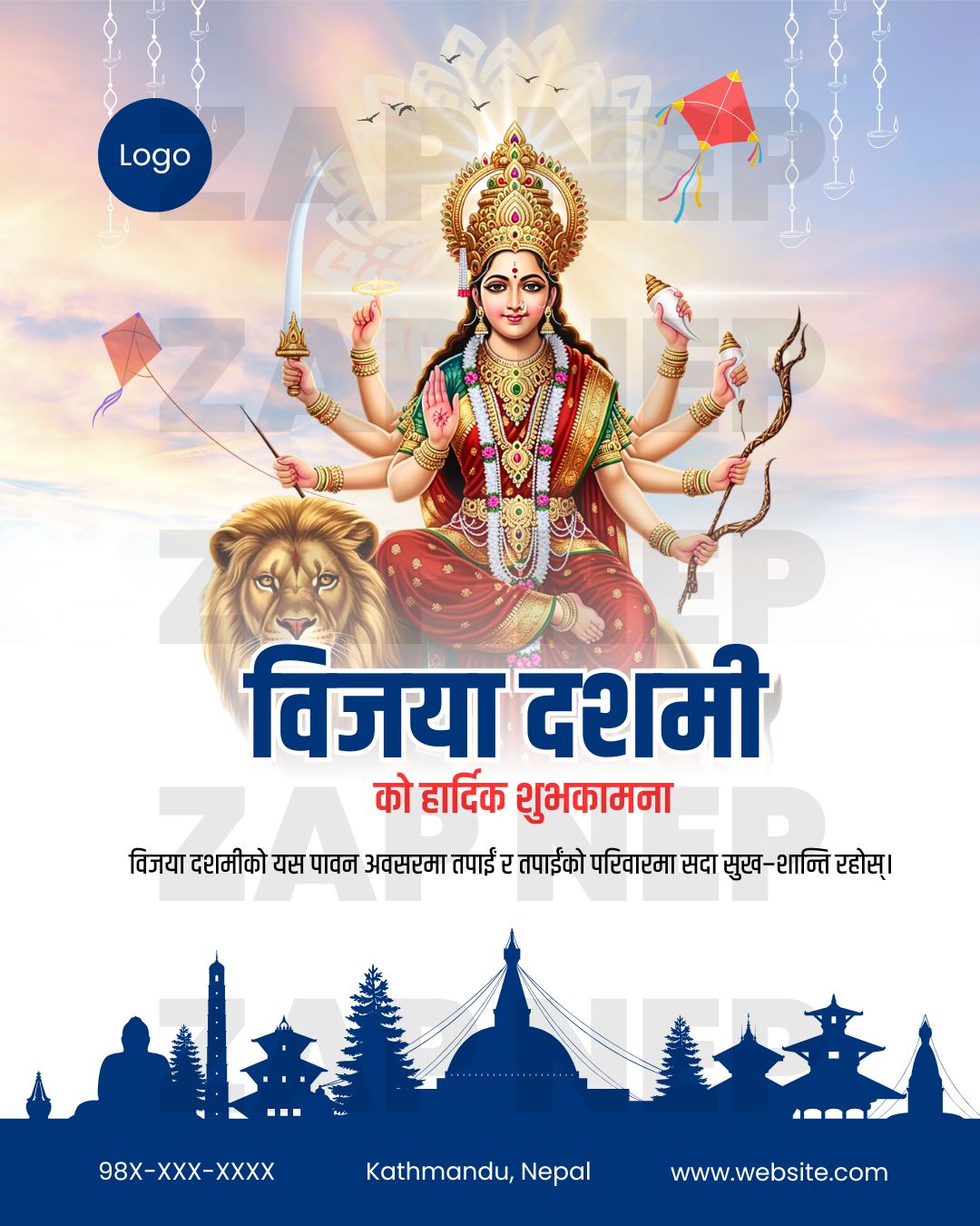 Vijaya Dashami Social Media Post Design 5