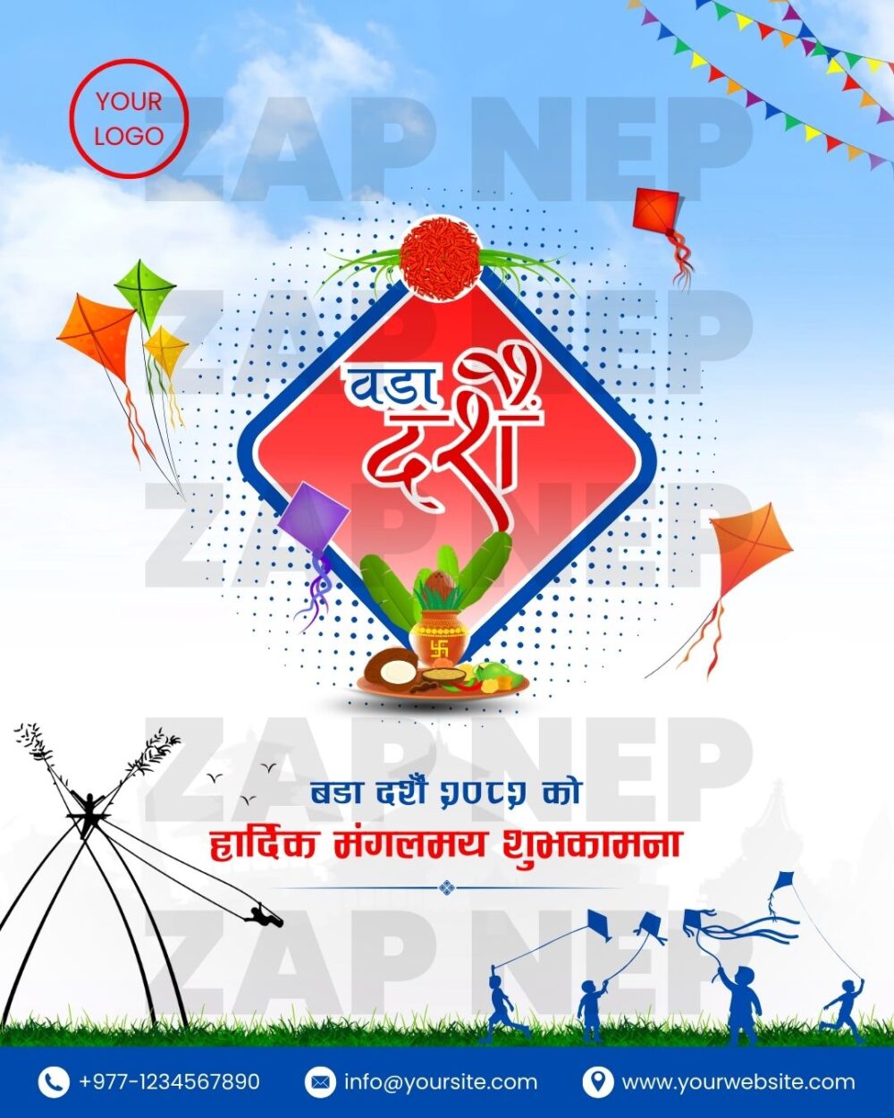 Vijaya Dashami Social Media Post Design 8
